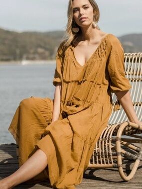 Taliman Fredrick M/L peasant dress